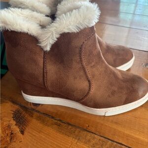 a.n.a Arrow bootie - brown/white